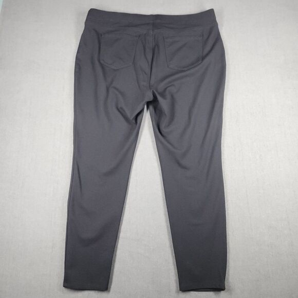 St. John's Bay Womens Size 2X Black Skinny Ankle Ponte Knit Pull-On - Picture 2 of 9
